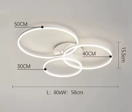 luces de techo redondas con control remoto