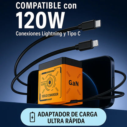 Pague 1 lleve 2 -Cargador superrápido 120W importado + Envío gratis