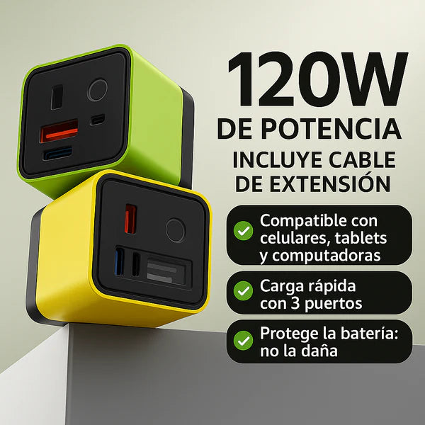 Pague 1 lleve 2 -Cargador superrápido 120W importado + Envío gratis