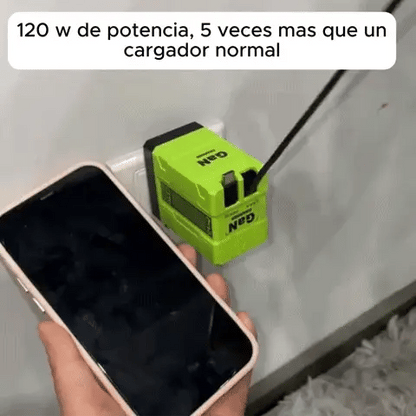Pague 1 lleve 2 -Cargador superrápido 120W importado + Envío gratis