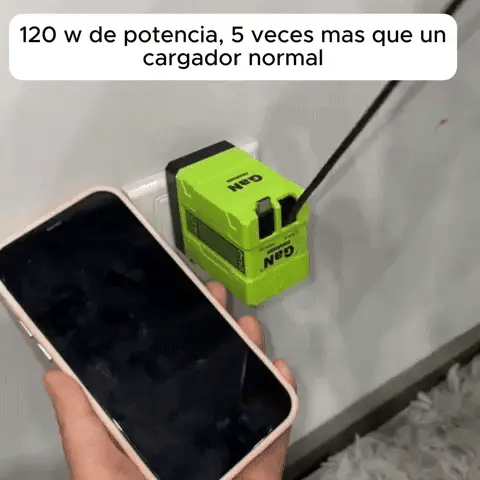 Pague 1 lleve 2 -Cargador superrápido 120W importado + Envío gratis